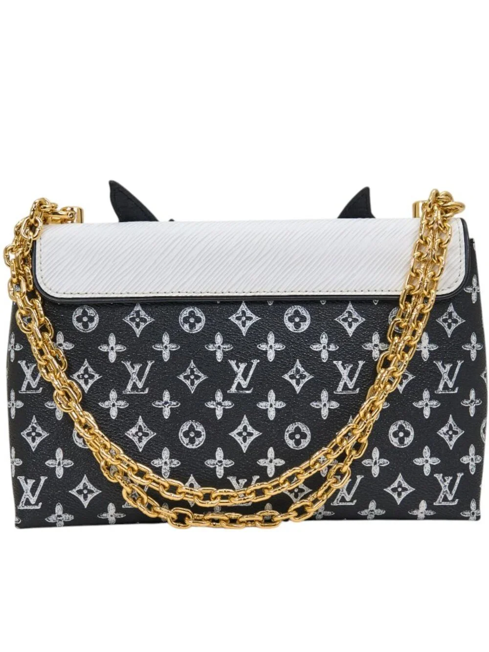 Louis Vuitton Chain Pochette Catogram Orange Cat